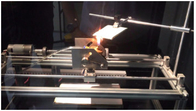 Materiaal dat Horizontaal Brandbaarheidsmeetapparaat, 220v-de Testapparaten brandt van de Naaldvlam