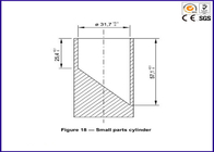 Roestvrij Cilinderspeelgoed het Testen Materiaal en71-1 Figuur 18 Stuk