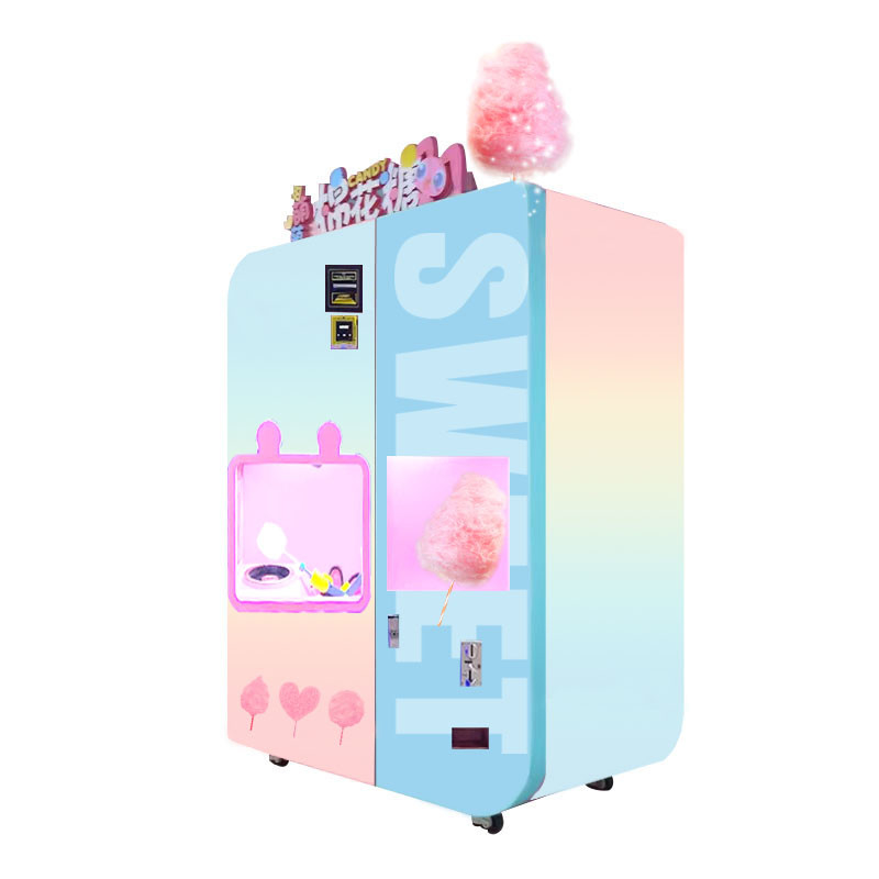 Verscheiden vormen en kleuren Cotton Candy Maker Vending Machine voor unieke marshmallows