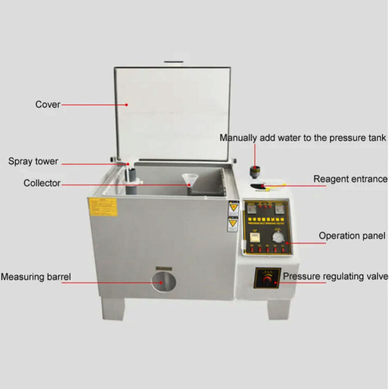 OBM 1440L Zoutspray Corrosion Test Machine Zoutnevel Testkamer Zoutspray Corrosion Cabinet