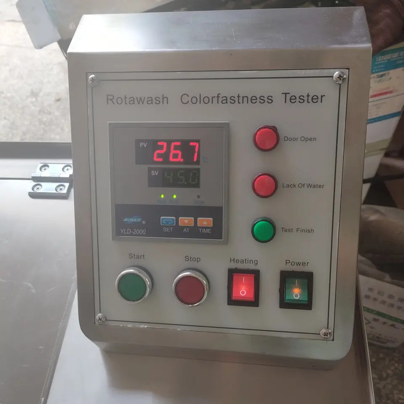 Hoogwaardige Rotawash kleurvastheid machine voor textiel testen met roestvrijstalen lichaam en verstelbare looptijd