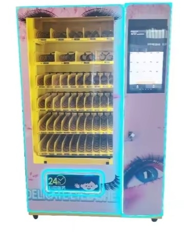 Gepatenteerde isolatie deur en digitale lijst in automatische automaat voor duurzaamheid en gemak