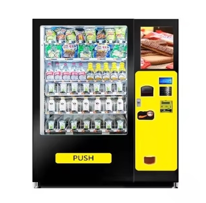 Automatische verkoopmachine voor snel eten met 21,41 inch touchscreen en 201 doos capaciteit