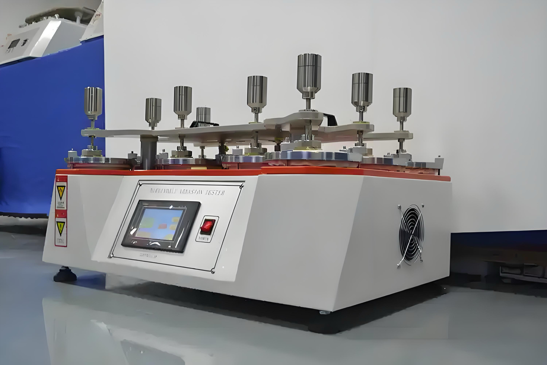 Tester voor textiel - robuust 4 - installatie van het station conform ISO 12947 - 2 normen
