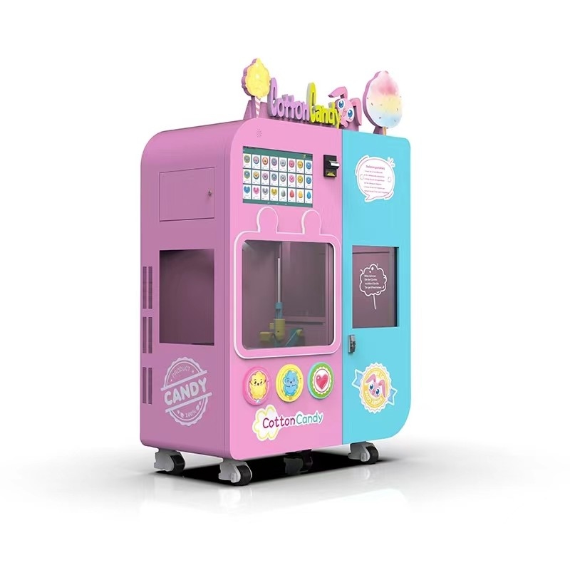 Unieke Ultrasone Sensing Chip gloednieuwe Automatische Floss Sugar Cotton Candy Commerciële Machine