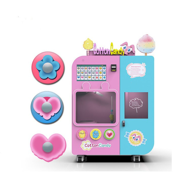 Unieke Ultrasone Sensing Chip gloednieuwe Automatische Floss Sugar Cotton Candy Commerciële Machine