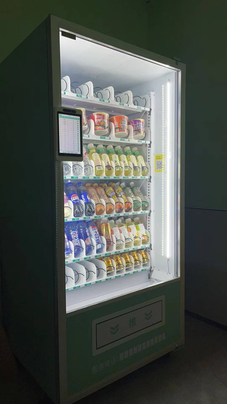 Zelfbedieningsmachine voor vliegvelden met reizigersvriendelijke snacks en drankjes