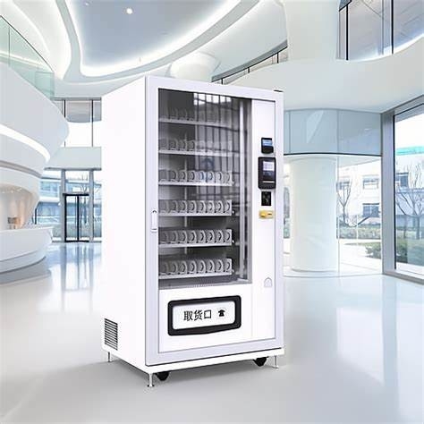 Zelfbedieningsmachine voor vliegvelden met reizigersvriendelijke snacks en drankjes
