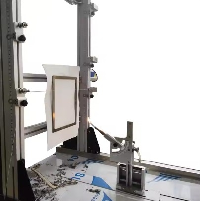 High-Performance Fabric Flame Retardant Tester voor textiel- en speelgoedmaterialen met een breed scala aan verticaal georiënteerde stoffen