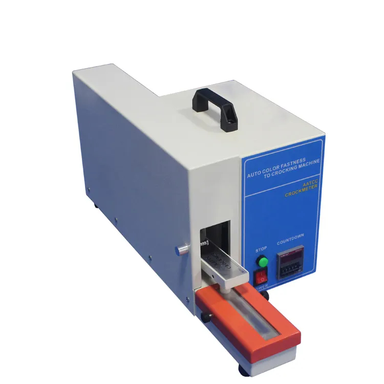 Elektrische wrijving kleurvastheid Tester AATCC Crockmeter Auto kleurvastheid tot Crocking Machine