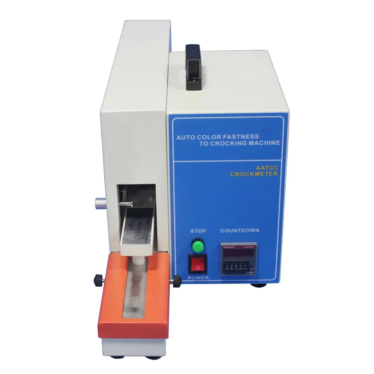Elektrische wrijving kleurvastheid Tester AATCC Crockmeter Auto kleurvastheid tot Crocking Machine