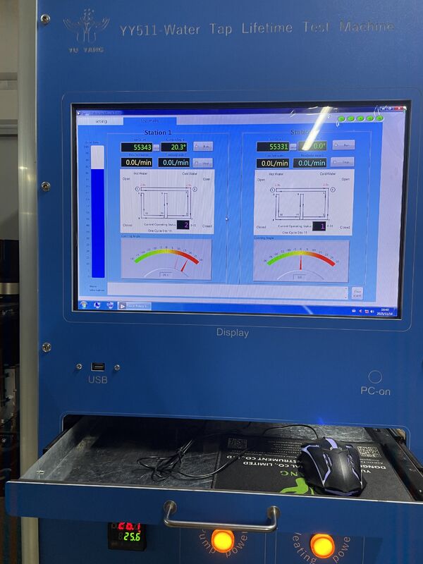 EN817 Computergestuurde kraanlevenscyclus testmachine met instelbare snelheid (0-15/min) en roestvrijstalen constructie