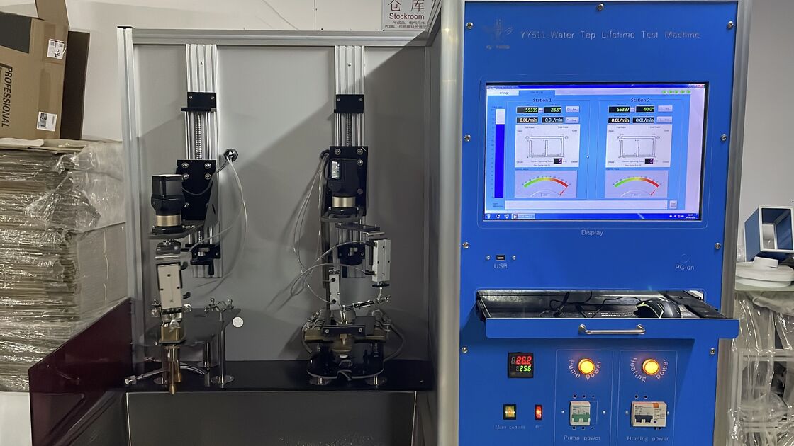 EN817 Computergestuurde kraanlevenscyclus testmachine met instelbare snelheid (0-15/min) en roestvrijstalen constructie