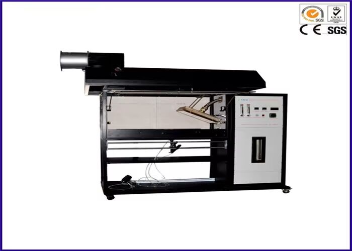 ISO 9239-1 ASTM E 846 Conformiteit Vloerstralingswarmtestoestel met Instelbare Vlamhoogte 60-120 mm en 0-15 kW/m2 Warmtestroommeting