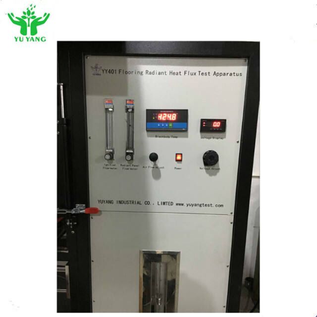 ISO 9239-1 ASTM E 846 Conformiteit Vloerstralingswarmtestoestel met Instelbare Vlamhoogte 60-120 mm en 0-15 kW/m2 Warmtestroommeting