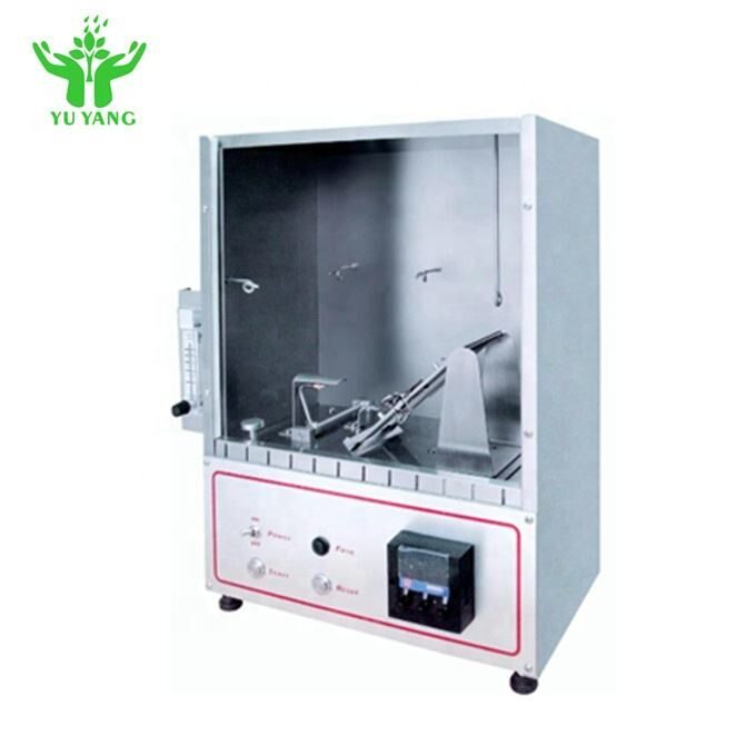 ASTM D4151 Dekenontvlambaarheidstester met 70mmx70mm monster en 16mm vlamlengte brandtestapparatuur