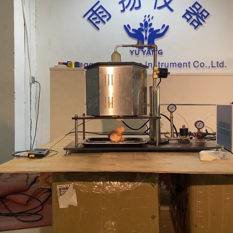 230V 50Hz Brandbare stof Minimum ontstekingstemperatuur Tester met 0 ~ 1 bar druk ontvlambaarheid Test Machine