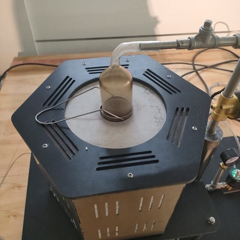 230V 50Hz Brandbare stof Minimum ontstekingstemperatuur Tester met 0 ~ 1 bar druk ontvlambaarheid Test Machine