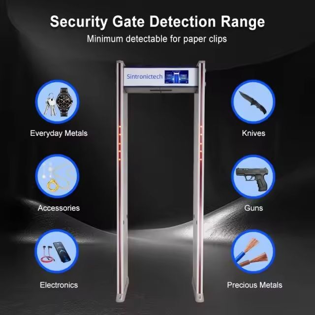 Loop door metaaldetector Veiligheidsdeur Ingang Metaaldetectiepoort Fabrieksprijs