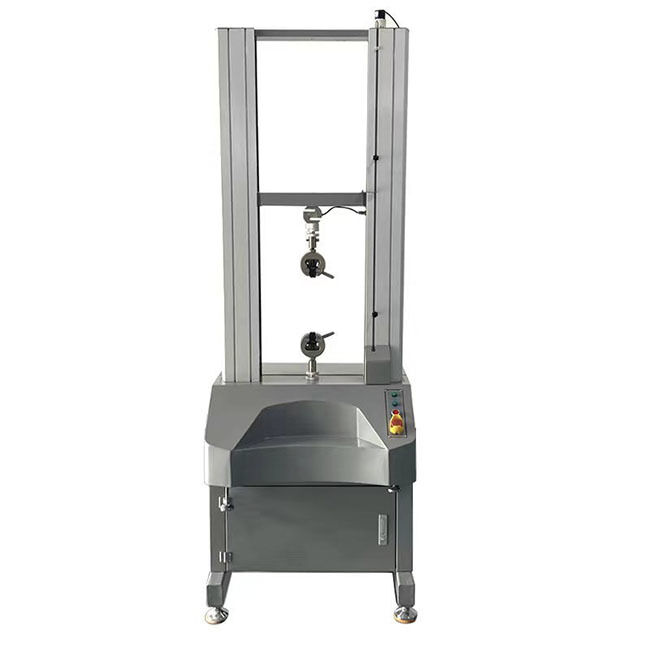 5kN draagbare benchtop treksterkte tester enkele kolom voor plastic rubber draad lab