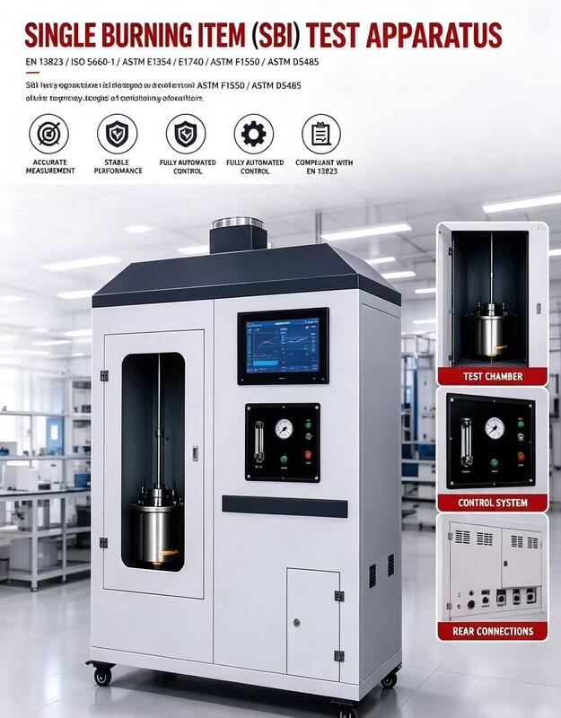 Plastic Flammability Tester met UL94 ASTM D1929 IEC707 Normen voor Vlampunt- en Zelfontbrandingstemperatuurtesten