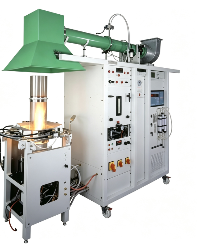 ASTM E2058 Vuurverspreidingsapparatuur met 31 kW propaan zandbakbrander voor het meten van de warmteafgifte