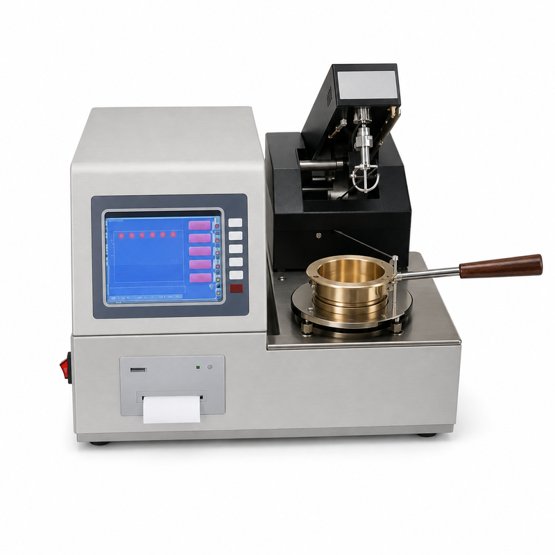 ASTM D92 Automatische Cleveland Open Cup Flash Point Tester Petroleum Lubricant Oil Analysis Equipment Laboratory Instrument