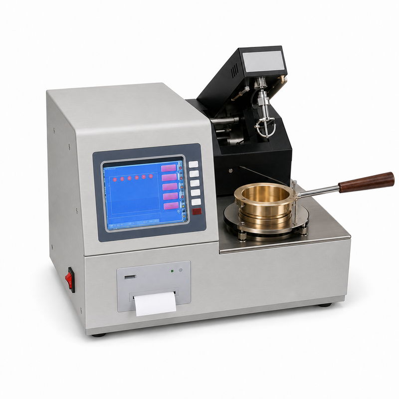 ASTM D92 Automatische Cleveland Open Cup Flash Point Tester Petroleum Lubricant Oil Analysis Equipment Laboratory Instrument
