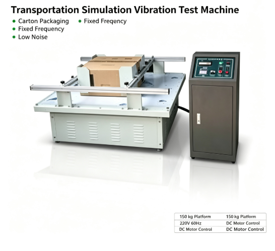 Vertical Vibration Test Machine with 0-100kg Load and 1~400Hz Sine Wave for Package Transportation Simulation