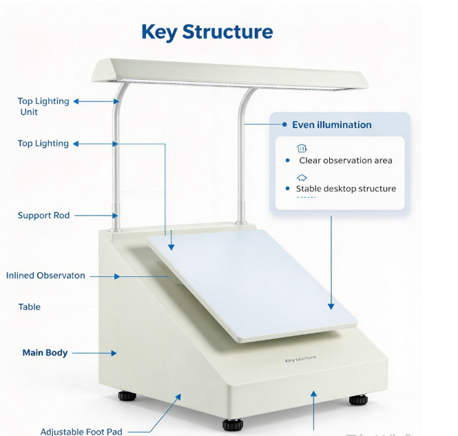 YYP-016 Food Paper Packaging Dust Inspection Instrument for Paper Dust and Fiber Impurity Test