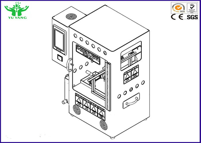 CPSC 16 CFR-Deel 1611 SPI-de Vinyl Plastic Film AC 220V 50Hz 3A van het Brandbaarheidsmeetapparaat