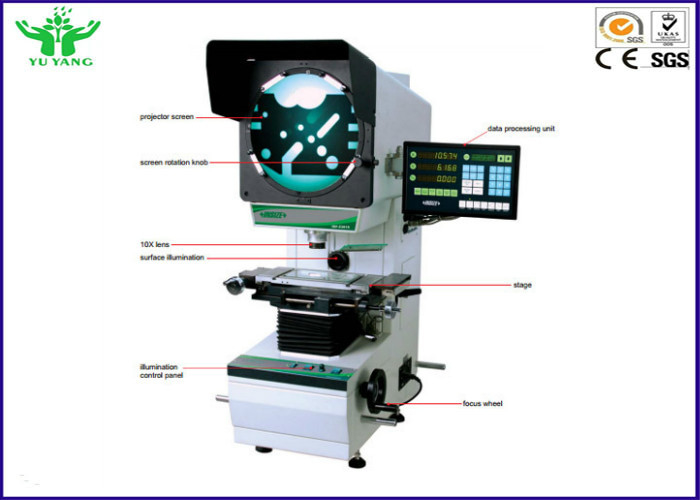 van de het Profielprojector van 10x 20x 50x 100x de Optische Digitale Verticale Maatregel voor Draad en Kabel