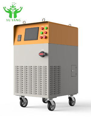 Roterende inductieverwarmingsinrichting voor het gieten en gluren van koperlegeringen