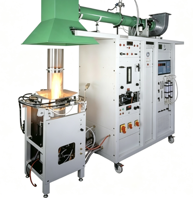 ASTM E2058 Vuurverspreidingsapparatuur met 31 kW propaan zandbakbrander voor het meten van de warmteafgifte
