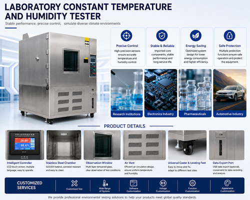 Hoge Precisie 220V Programmeerbare Klimaatkamer voor Testkast 1-Jaar Constante Temperatuur Vochtigheidsmachine
